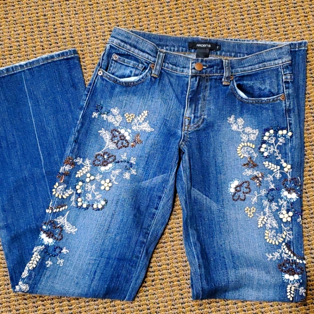 Vintage 2000s Arden B beaded jeans